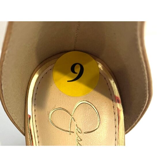 Jessica Simpson Hazzu Tan Ankle Strap Heeled Sandals Size 9 EU 40 - Picture 10 of 11